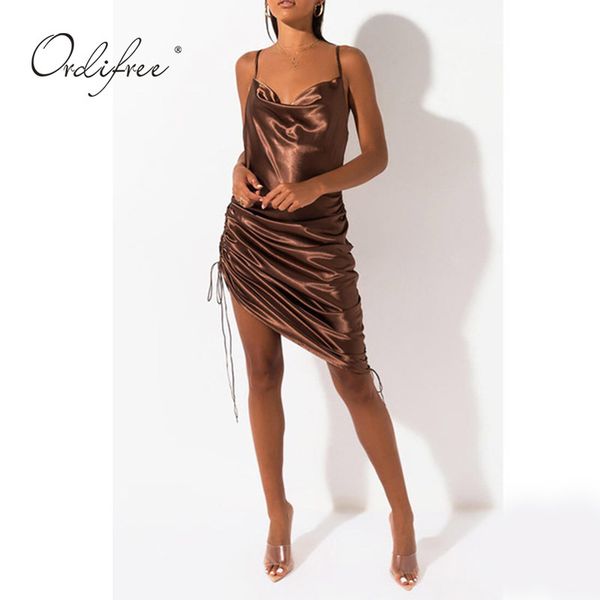 

summer women long party spaghetti strap backless sik slip dress 210415, Black;gray