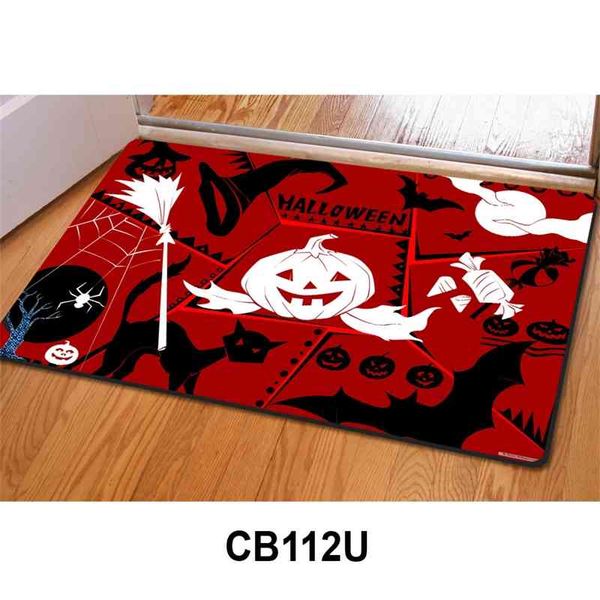 

wind rubber pattern door halloween creative pumpkin floor mat