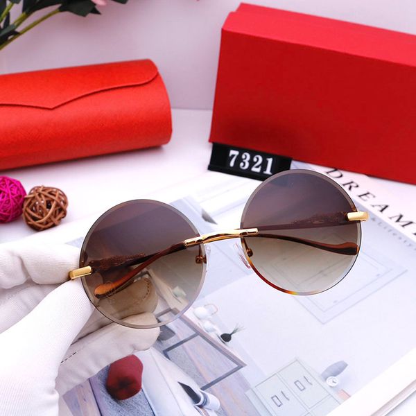 

womens sunglasses designer fashion glasses with box mirror men designers luxury circle eyeglasses uv proof acc, White;black