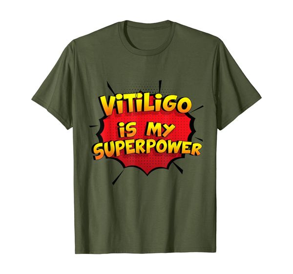 

vitiligo is my superpower t-shirt funny vitiligo shirt, White;black
