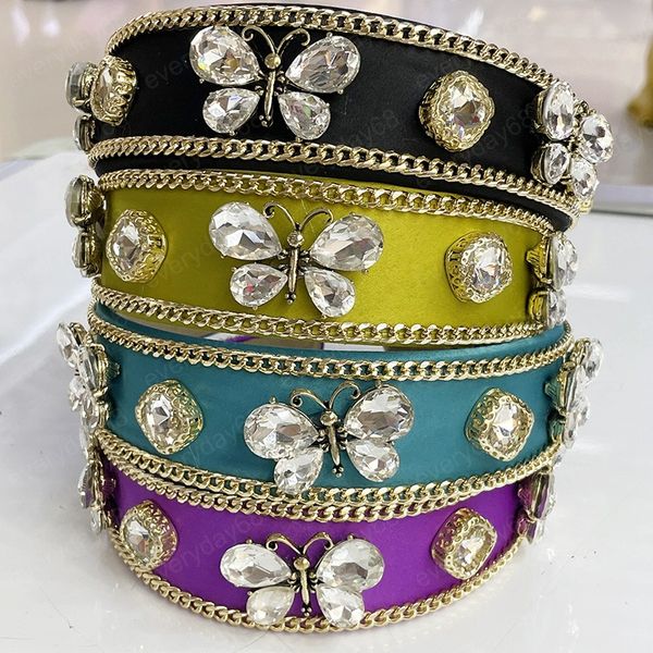 

crystal rhinestone butterfly plain hairband headband hair accessories, Silver