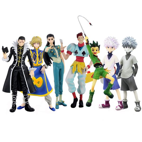 

anime hunter x hunter figures gon ss killua zoldyck kurapika hisoka kulolo irumi pvc action figure toys