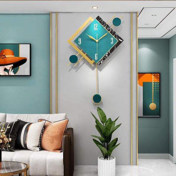 

wall clocks nordic light luxury clock living room modern minimalist personality creative artist home decoration reloj de pared