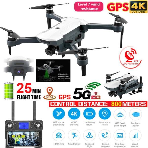

drone with 5g wifi fpv 4k hd camera brushless rc quadcopter drones