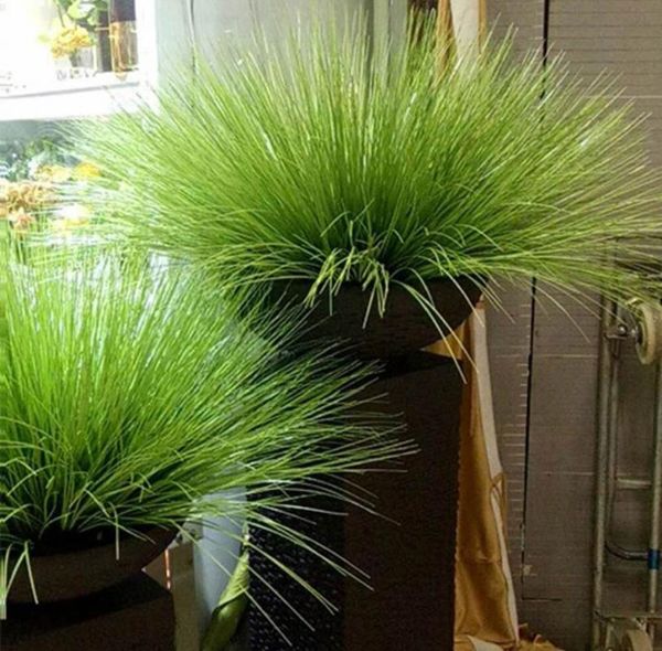 

decorative flowers & wreaths 64cm large artificial reed leaf green tropical onion grass bunch plastic plants slender foxtail for garden home