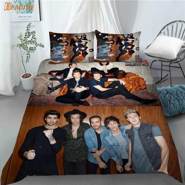 

bedding sets 3d print one direction idol set duvet cover bedclothes 180x200cm 180x220cm comforter with pillowcase for kid home