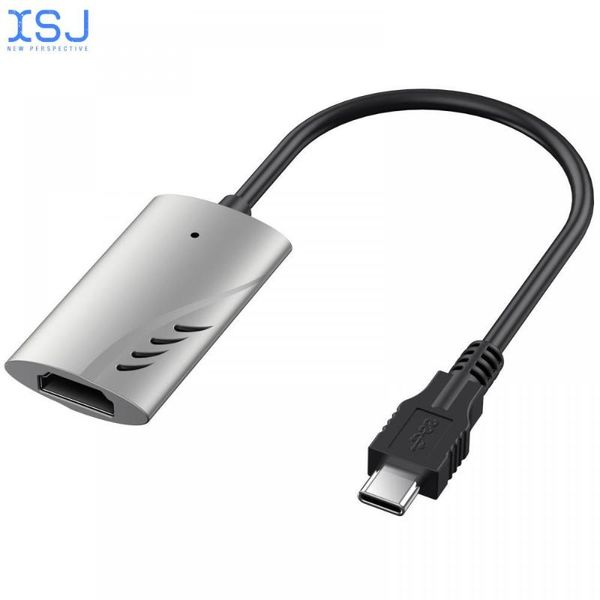 

hubs portable 2-piece video capture card c-type real-time recording collector 4k60hz