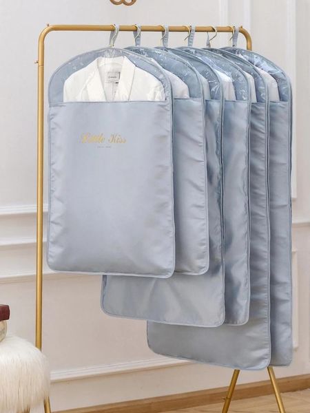 

clothes duseproof cover garment protector suit coat dust home storage bag transparent foldable hanging organizer boxes & bins
