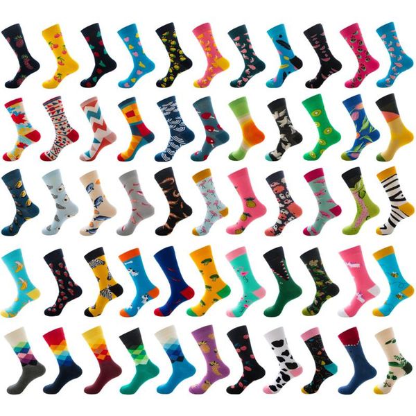 

socks & hosiery calcetines modernos de algodÃ³nx peinado con estampado divertido para hombre, medias estilo hip hopy harajuku, Black;white