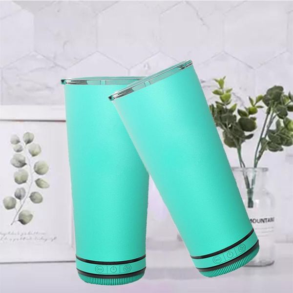 

water bottles 5pcs/lot 18oz creative bluetooth speaker bottle with flash light smart tumbler eco-friendly large capacity portable cups