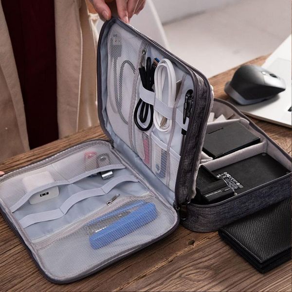 

storage bags cable digital bag organizer usd gadgets portable zipper carrying case electronic card wires charger power travel pouch