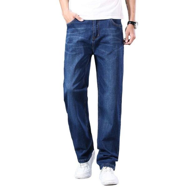 

men's jeans spring 2021 classic brand blue casual lightweight