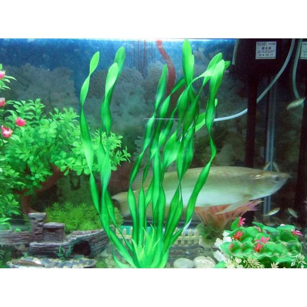 

decorations 5pcs green artificial plastic grass fish tank aquarium ornaments water plants for landscape decoration accessories