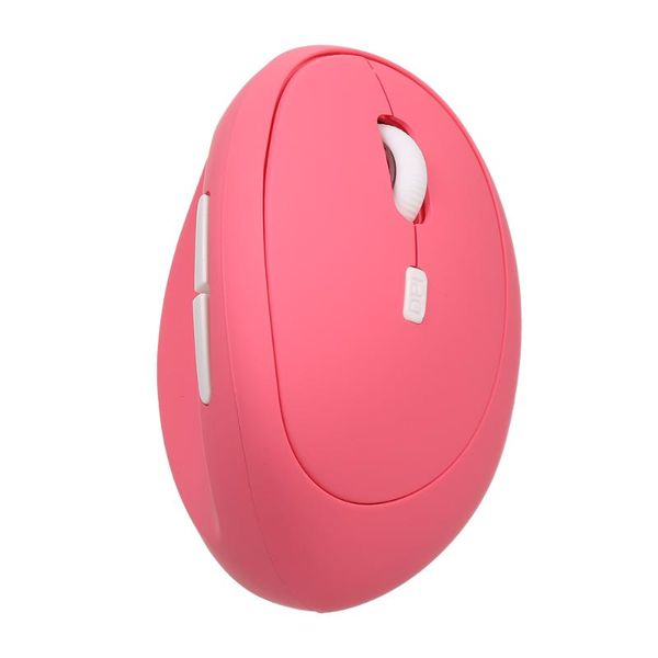 

mice 2.4g wireless optical vertical mouse 6 keys ergonomic office 3-gear adjustable dpi built-in 400mah lithium battery pink