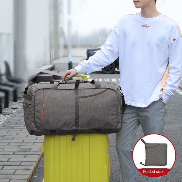 

fashion travel duffle bag large capacity suitcase organizer waterproof luggage handbags weekend pouch accessories supplies item duffel bags