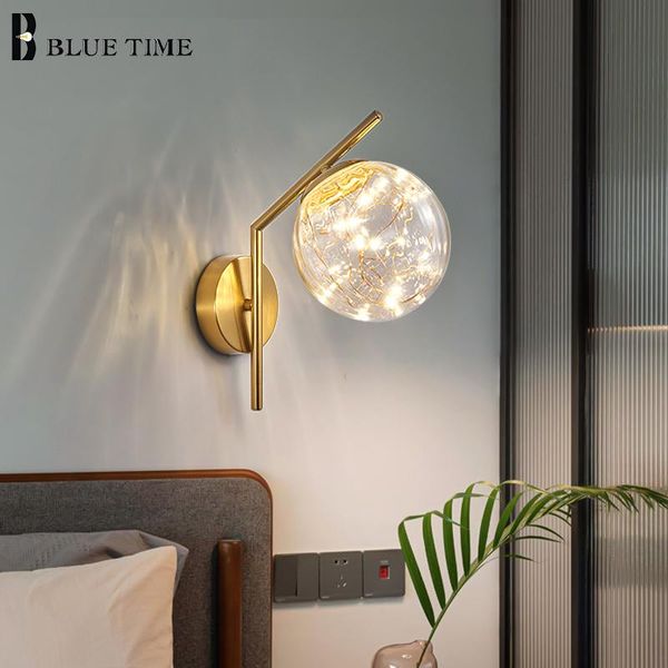 

wall lamps modern simple led lights for bedside living room bedroom aisle corridor home indoor decor lighting