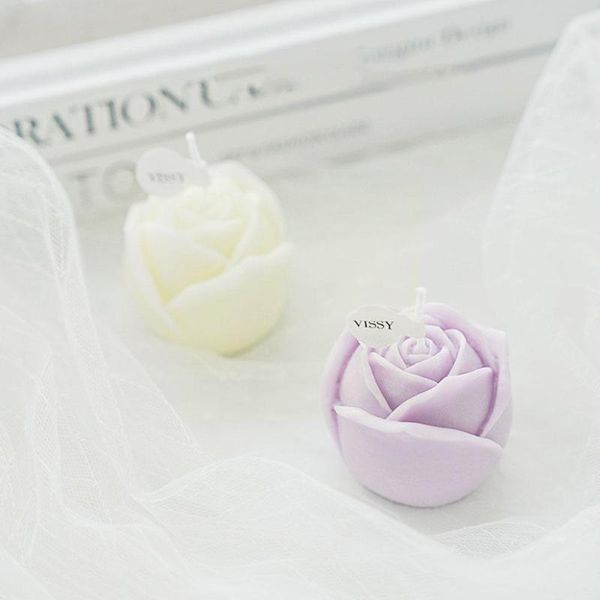 

candles 1pcs creative handmade rose candle relaxing ornaments scented small