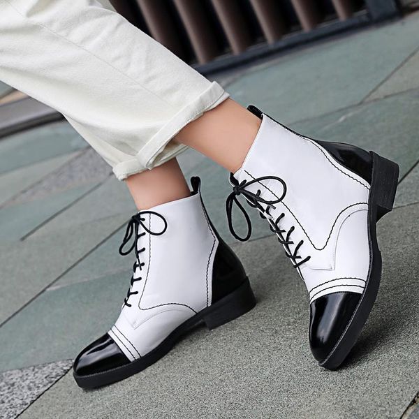 

boots 2021 autumn/winter women's genuine leather ankle-strapped riding for women european brands handmade, Black