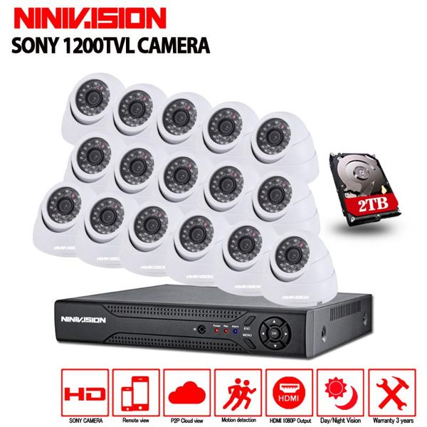 

outdoor security camera system 1080p cctv video surveillance 16ch ahd dvr kit 1tb hdd set systems