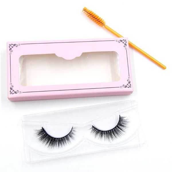 

false eyelashes 3d real mink 100% hand made winged black cotton stalk natural long eye lash reuse daily extension