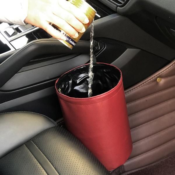 

other interior accessories car storage busket rubbish container pocket trash can for waste organizer holder waterproof auto clean