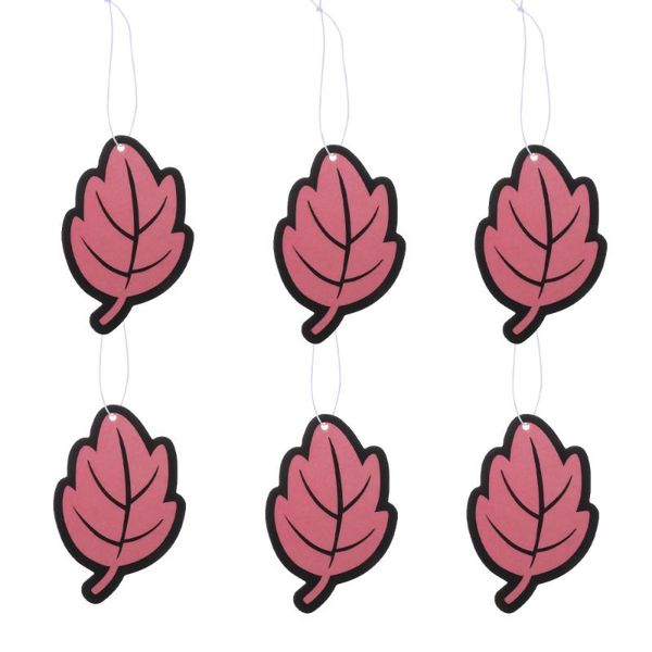 

6pcs auto fragrance leaf shape hanging paper car air freshener accessories