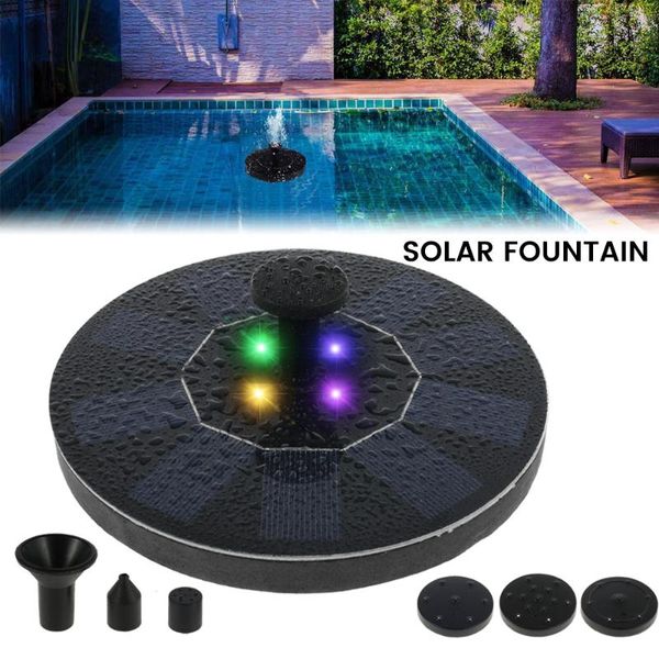 

floating solar fountain 1.4w pump powered water mini led lights birdbath garden outdoor pond decoration decorations
