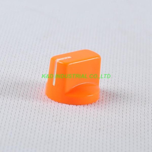 

smart power plugs 10pcs colorful orange rotary volume control plastic potentiometer knob knurled shaft hole