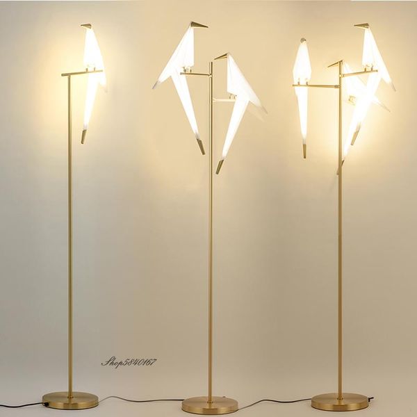 

floor lamps creative led bird nordic designer standing lamp for living room bedroom study decoration rotatable stand lighting