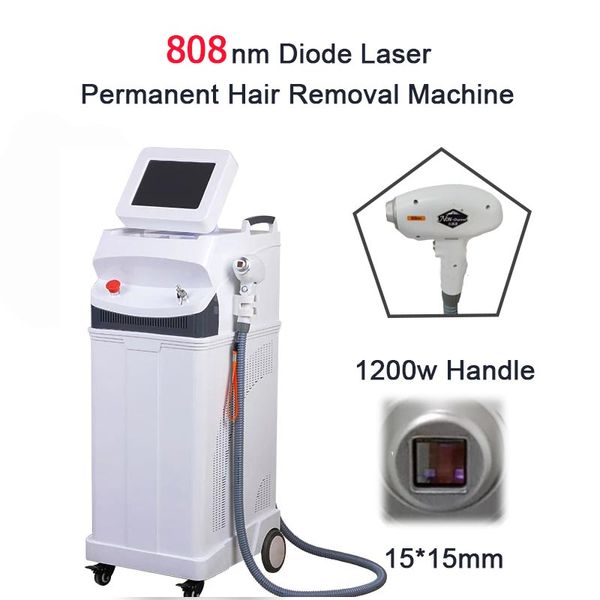 Alta Power Diodo Laser 808nm Frontal Peito Bebê Rosto Rosto Barro Barba Pé Armpit Braço De Remoção Máquina Beleza Dispositivo Salão Equemplice