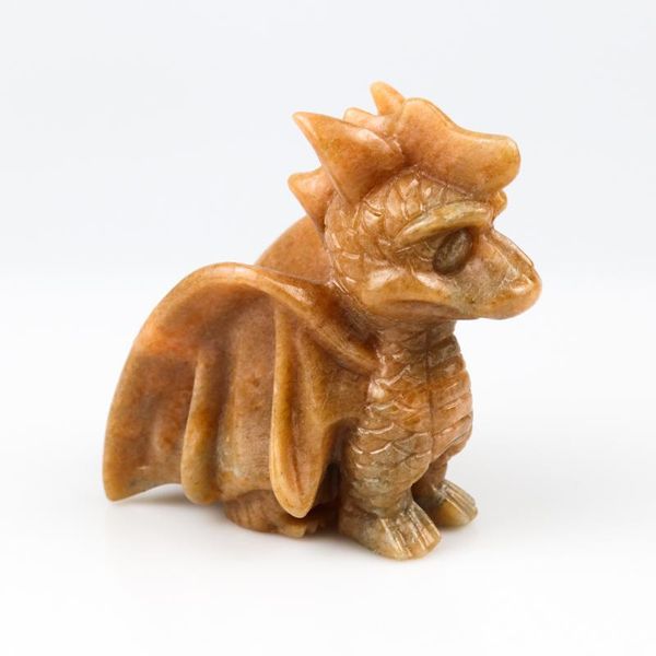 

decorative objects & figurines 1pc natural quartz dragon hand carved z figurine crystal polished healing stone home diy gem gift souveni