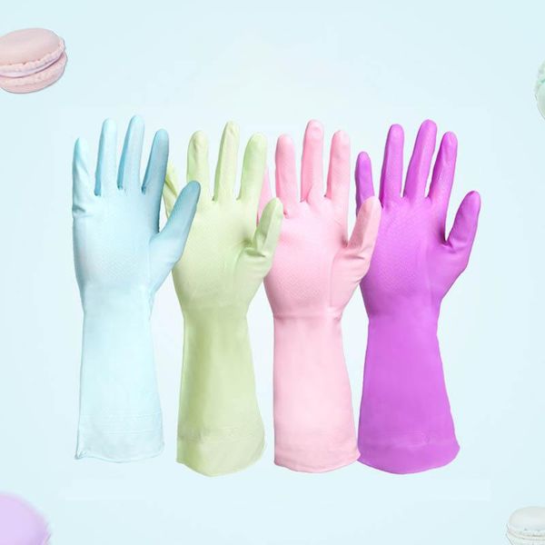 

disposable gloves 1 pair multifunctional cleaning glove dishwashing portable household tools wash clothes accessories pvc 32*9.5cm