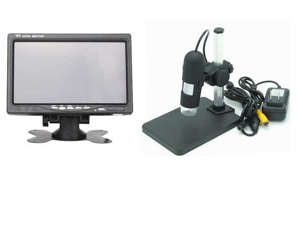 

cameras 7 inch 2000x av microscope portable cmos borescope handheld