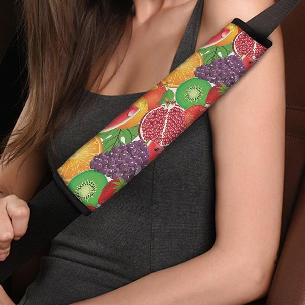 

safety belts & accessories pinup angel fruits stylish car seat belt cover universal seatbelt cushions auto vehicle interior protector 2021