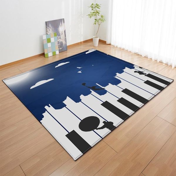 

carpets music symbol piano keys black white carpet home bedroom decorative rugs 3d printing kids child room game area play rug