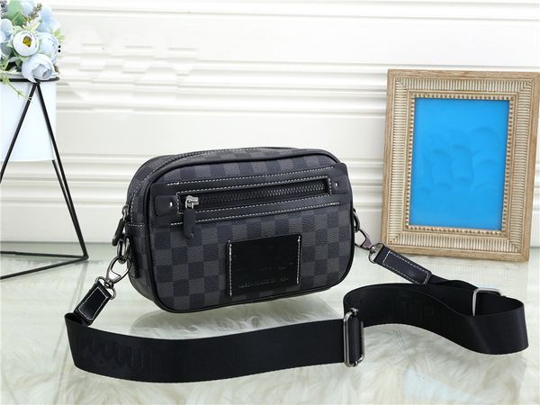 

designeres fashion explosion shoulder bags women men flower grid letter print trend single stitching portable messenger bag