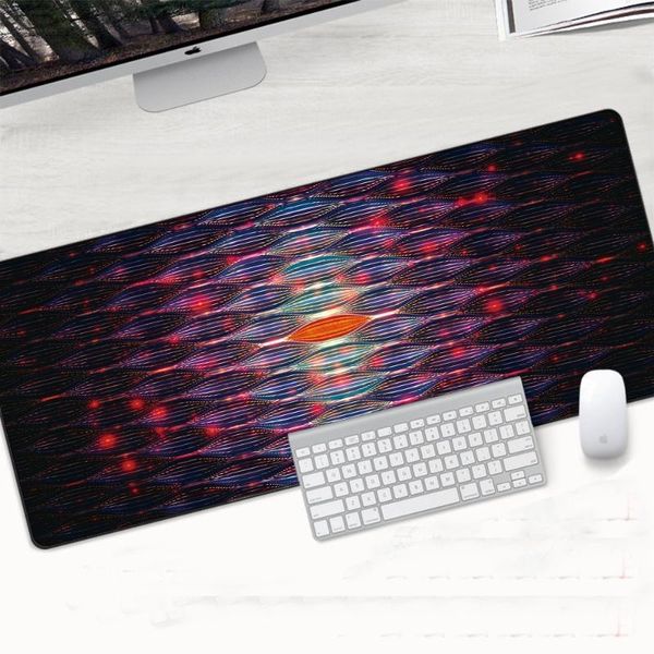

mouse pads & wrist rests geometry mousepad hd pattern office desk padmouse waterproof keyboard computer large xxl 700x300mm play mats for cs