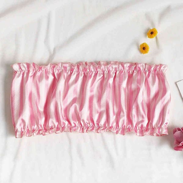 

women's sleepwear women 2pcs pink pajamas tube shorts set sleeveless satin silk pajama cute ladies pjs home suit pj para mujer khzs, Black;red