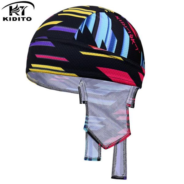 

100% polyester quick-dry outdoor sport mtb bicycle bandana hat summer cycling cap pirate head scarf headband caps & masks, Black