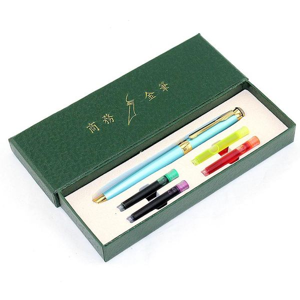 

fountain pen ink set premium gift with bottled 5 colors to choose from box pens