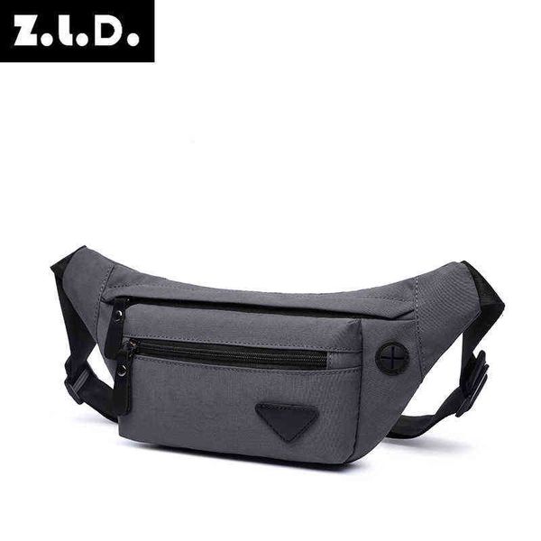 

korean men's and women's waist bag lightweight polyester cloth single shoulder messenger bag portable multi-color small zero walle
