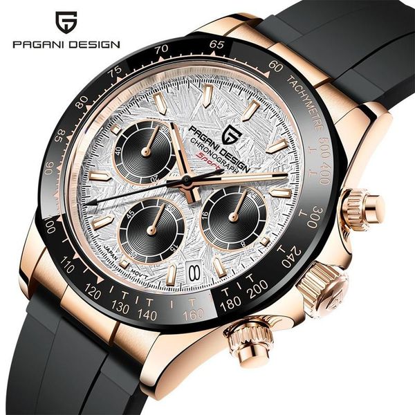 

wristwatches watch men's quartz multi-function chronograph stainless steel waterproof fashion luminous tide, Slivery;brown