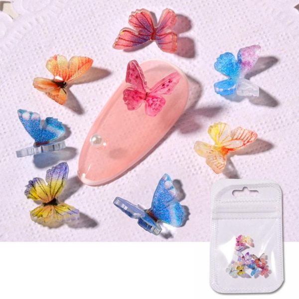 

nail art decorations 3d decoration butterfly jewelry diy accessories, Silver;gold