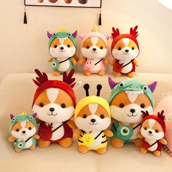 

squirrel dinosaur plush doll toy baby stuffed animals dolls kids soft kawaii pink pillow anime christmas gifts