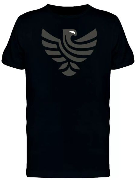 

black eagle with white eyes men's tee -image by shutterstock, White;black
