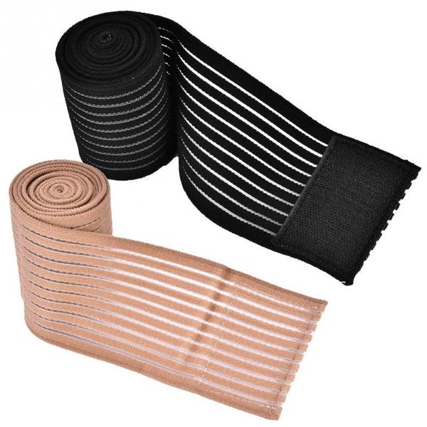 

arm & leg warmers pcs high elasticity sport wrist, knee, elbow support bondage gym fitness strap protective wristband knee pad sports, Black