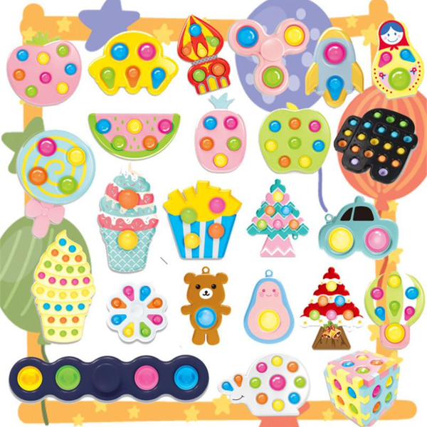 

fidget toys push bubble antistress simple dimple children pack baby infant early education keep baby kids children finger lot stress relieve