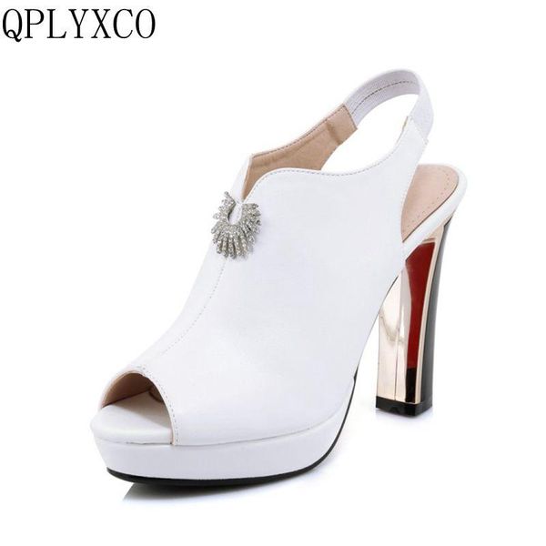 

summer genuine leather sandals ankle boots slippers high heels platform pumps wedding dance party shoes m31, Black