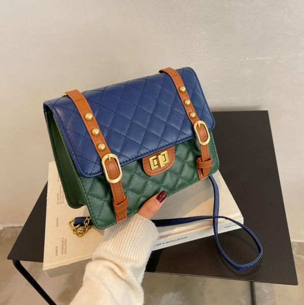 

ringe embroidery line small bag autumn 2021 versatile chain cross-body bags