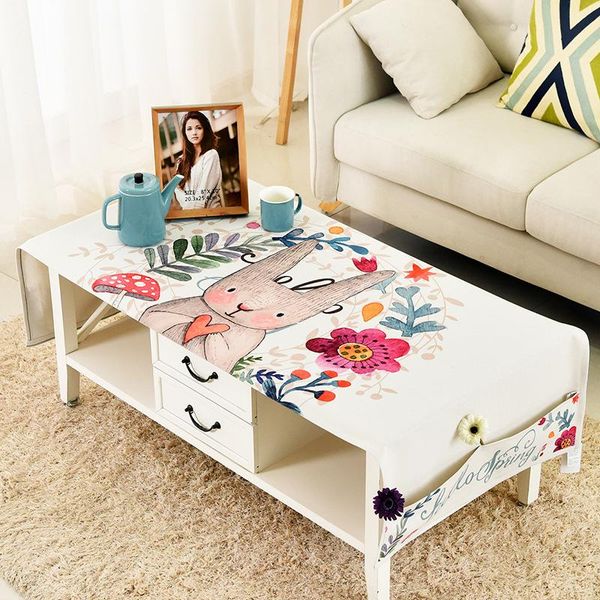 

table cloth cartoon cotton linen coffee tablecloth living room covering tea